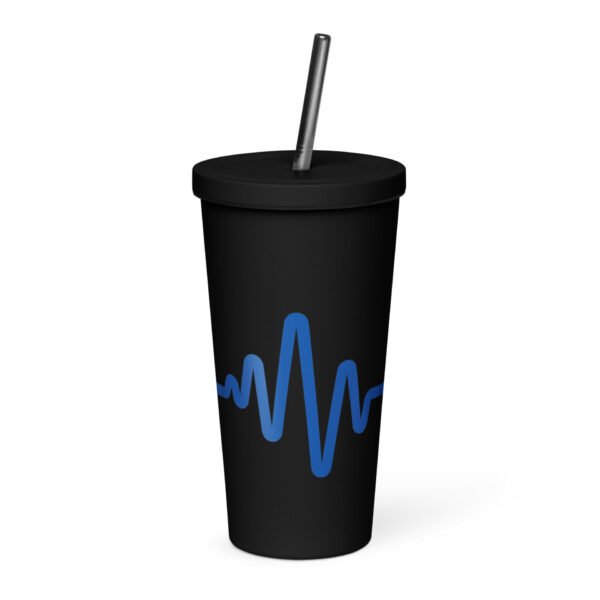 Insulated tumbler with a straw - Image 2