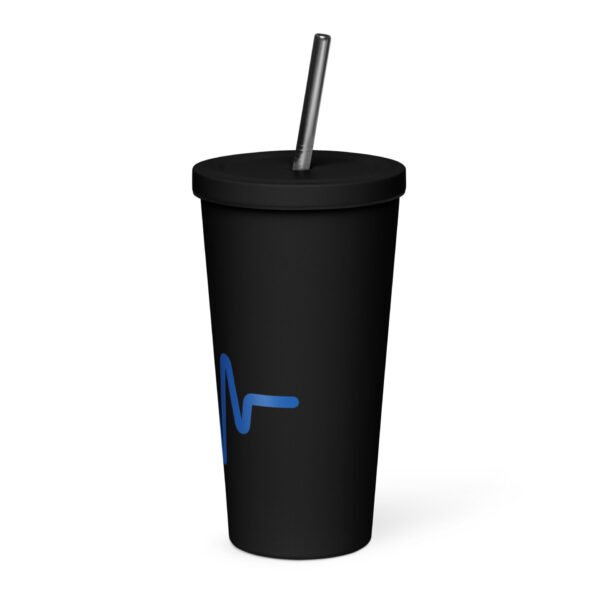 Insulated tumbler with a straw - Image 3