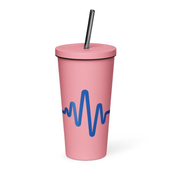 Insulated tumbler with a straw - Image 9