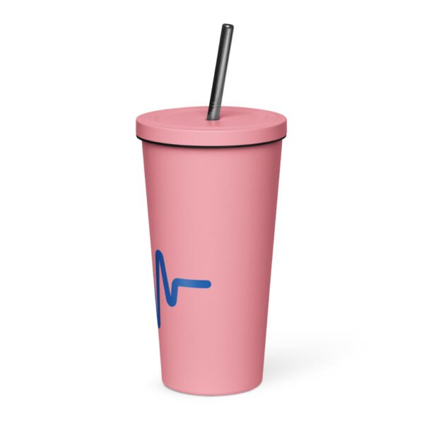 Insulated tumbler with a straw - Image 11
