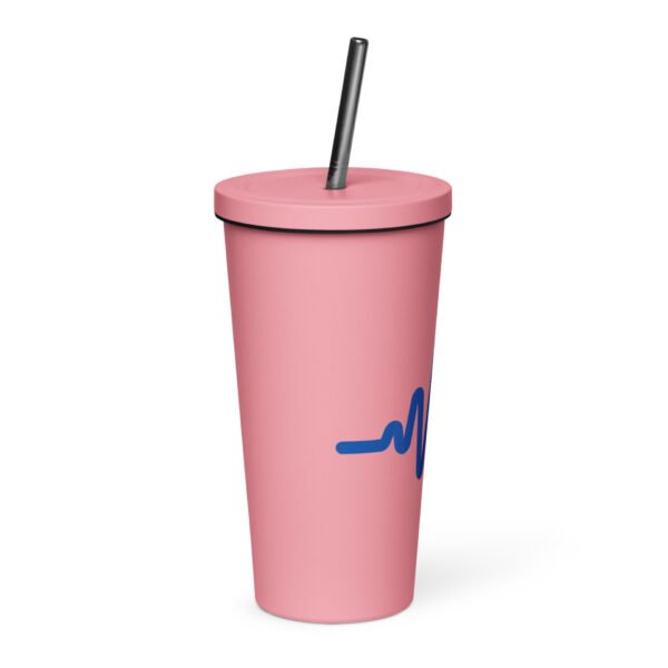 Insulated tumbler with a straw - Image 12