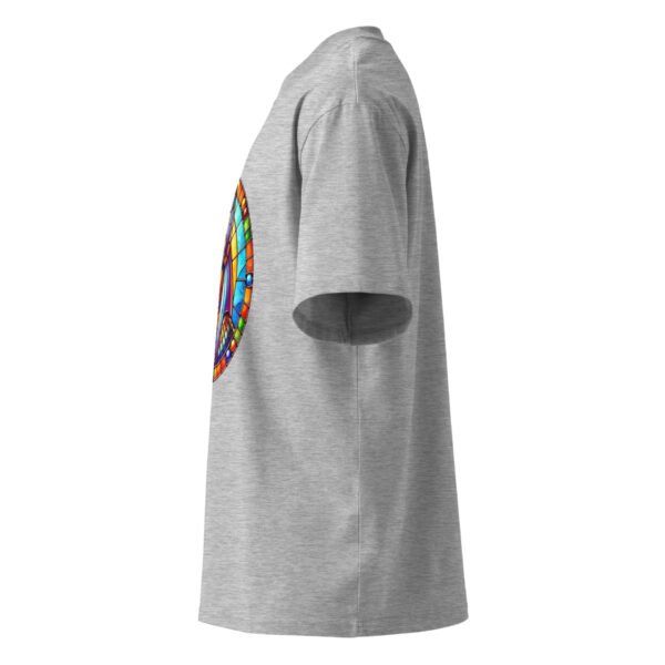Unisex organic oversized high neck t-shirt - Image 12